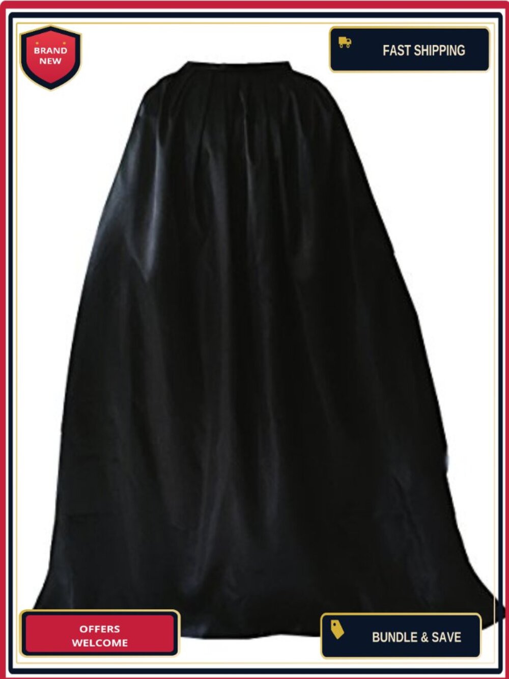 Full Length Deluxe Adult Cape Cloak Knight Cosplay Costume Polyester